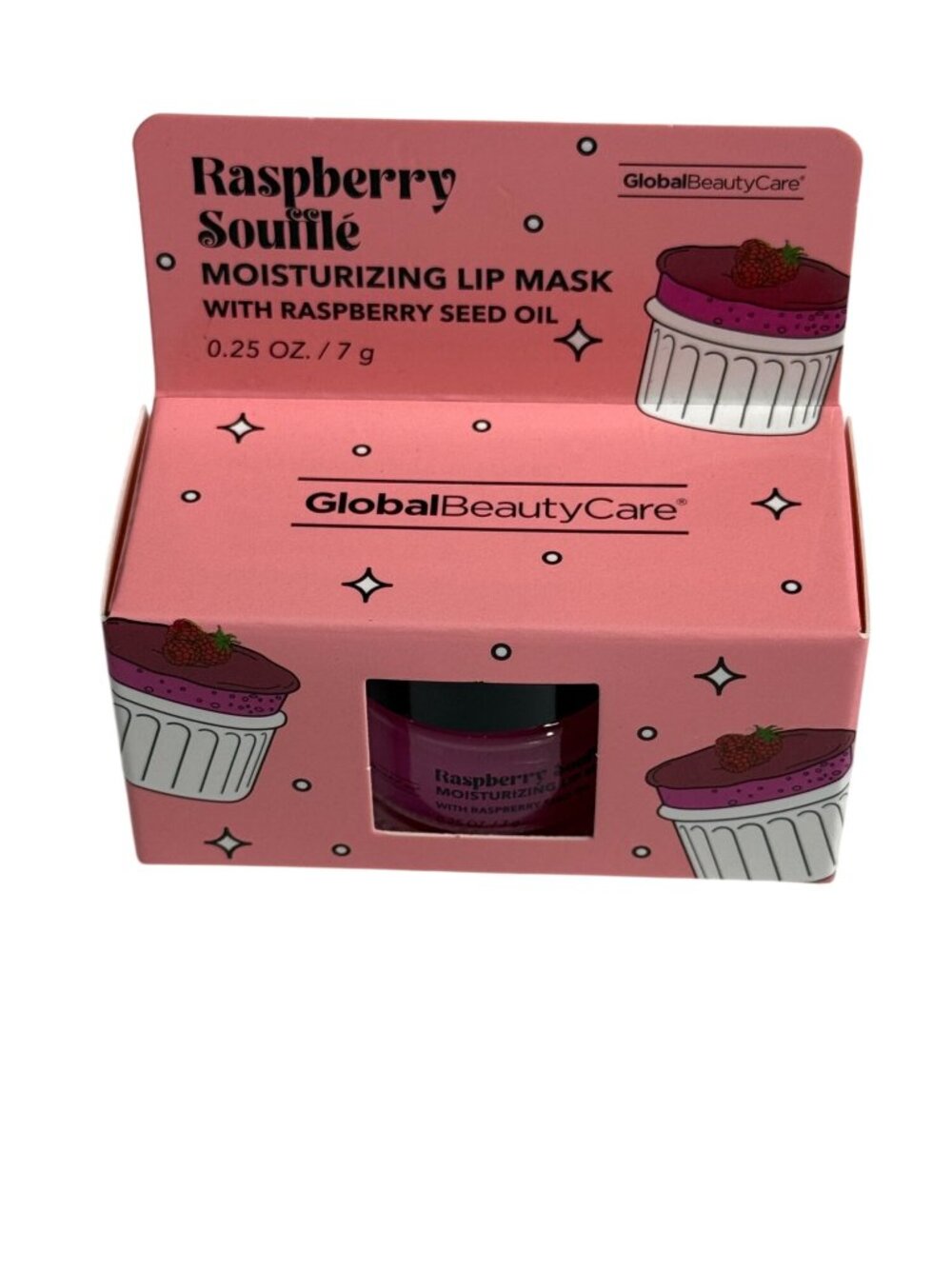Global Beauty Care Raspberry Lip Mask Moisturizing Lip Treatment New